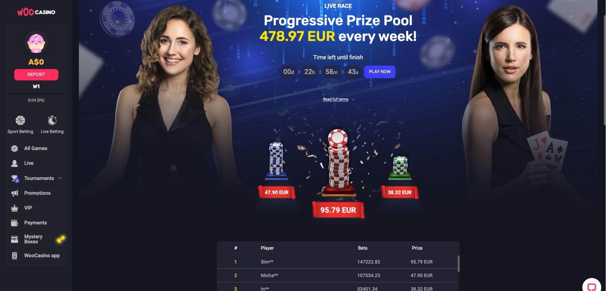 WooCasino Tournament