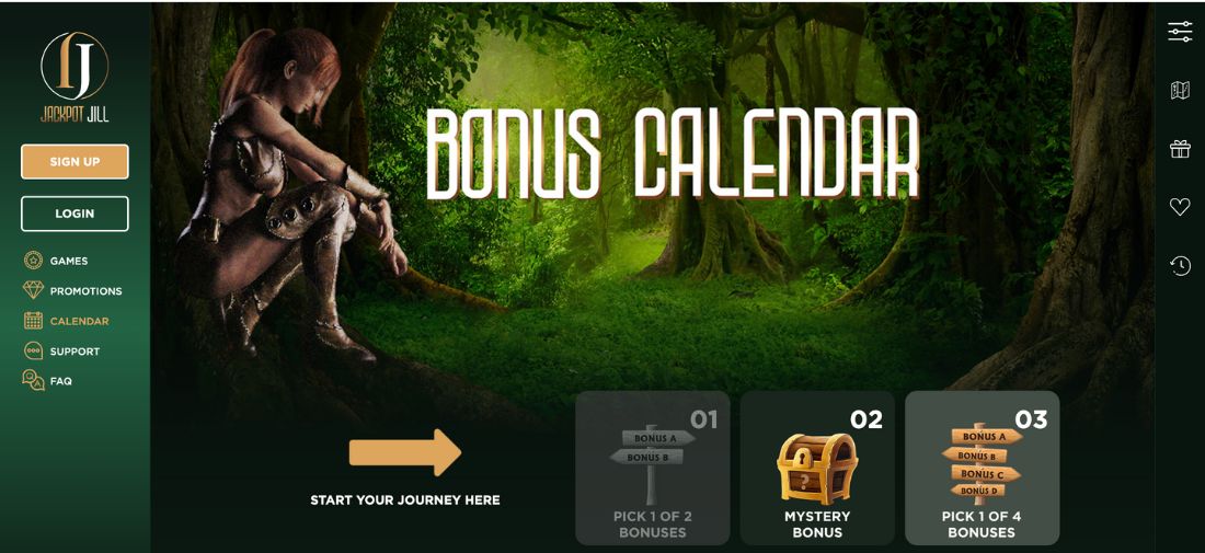 Jackpot Jill Casino Bonus Calendar