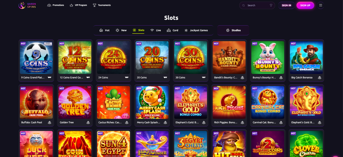 Queenspins Casino Slots