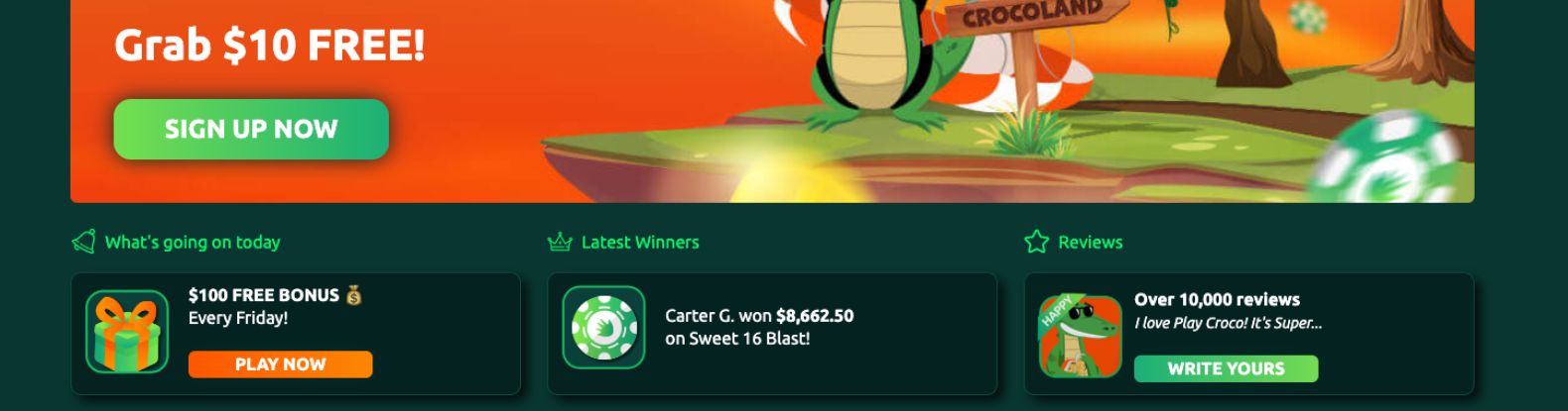 PlayCroco Casino Bonuses