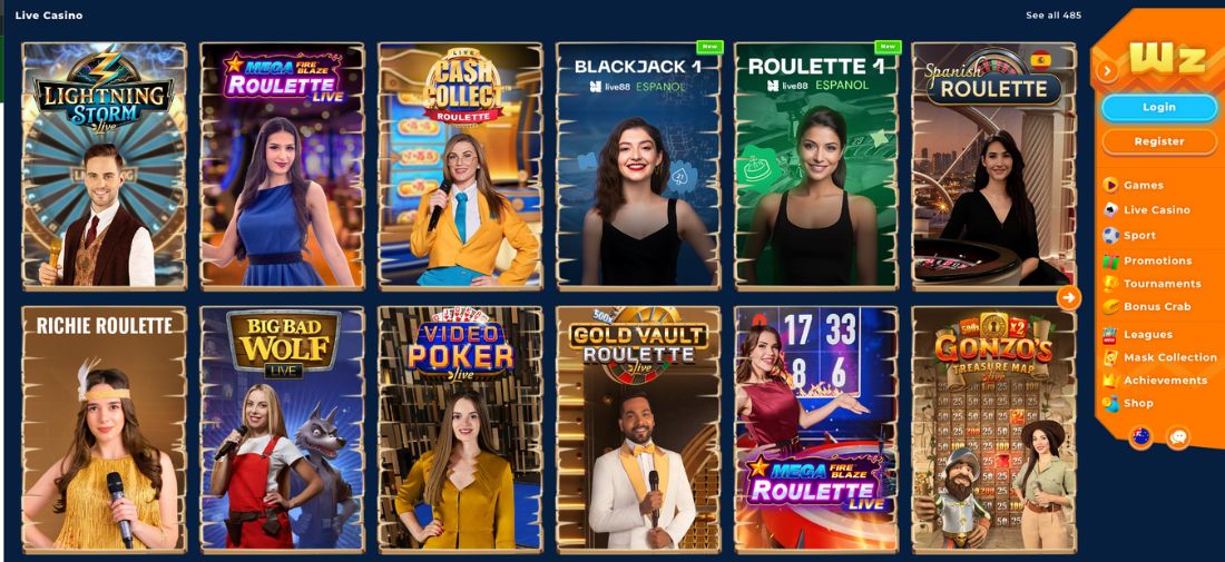 Wazamba Casino Live Games