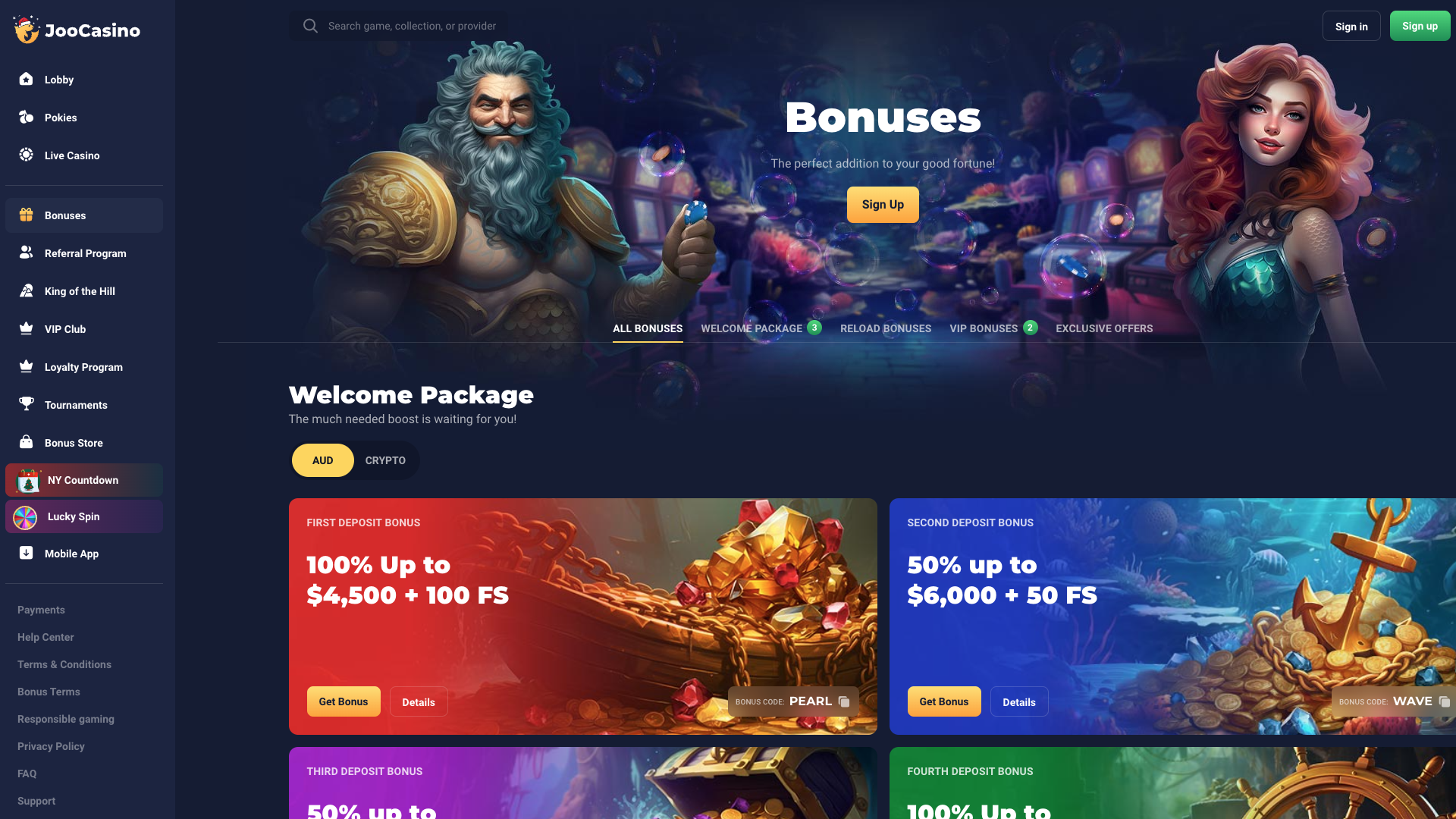 Joo Casino Bonuses