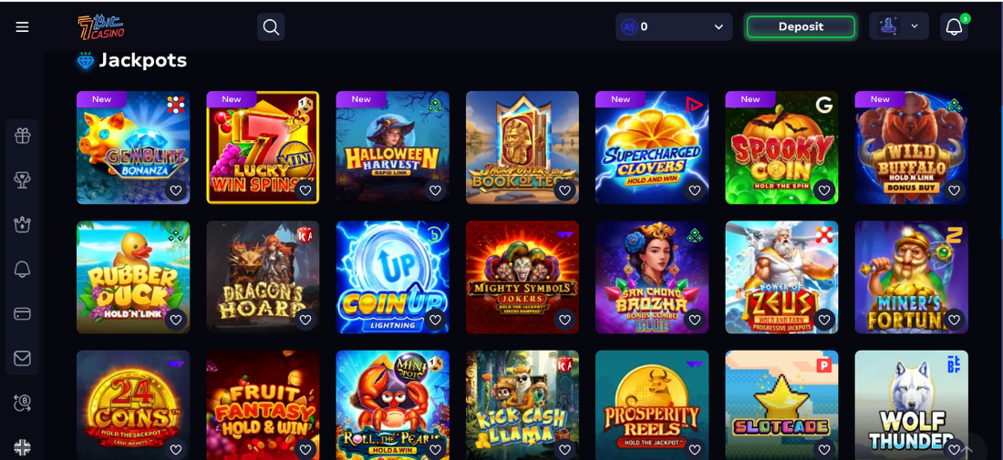 7Bit Casino Jackpot Games