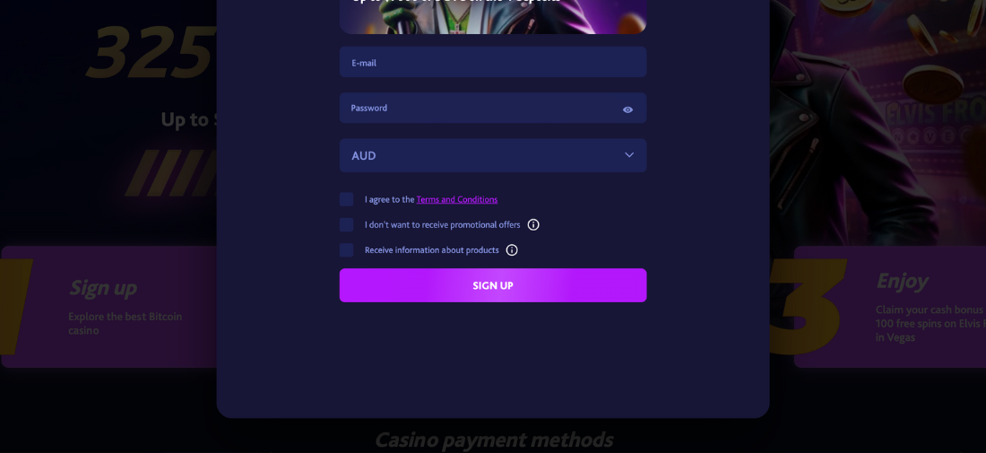 7Bit Casino registration process