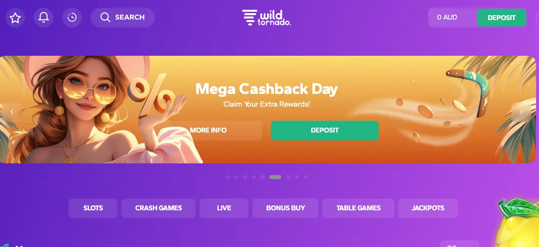 Wild Tornado Cashback