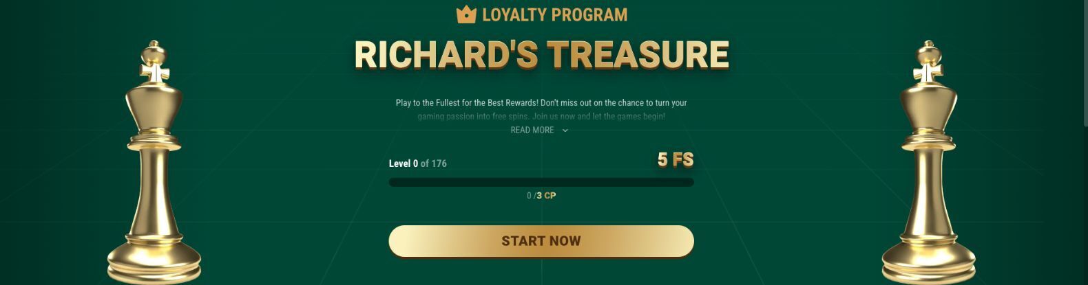 Join the VIP program at Richard Casino