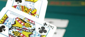 This is a picture of two poker cards on a poker game