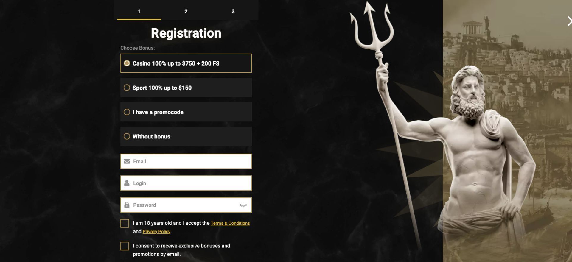 Casinoly Registration Process