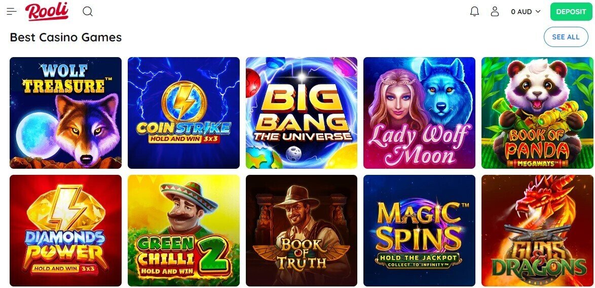 Rooli Casino Games