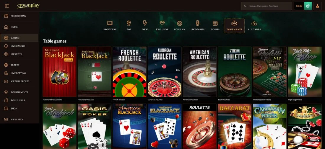 CrownPlay Casino Games