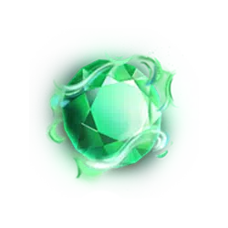 mystic hive symbol green gemstone