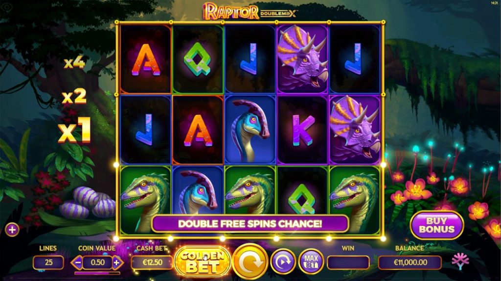 raptor double max golden bet