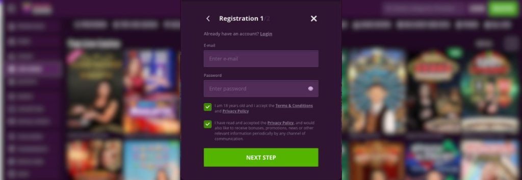 MalinaCasino Registration Process