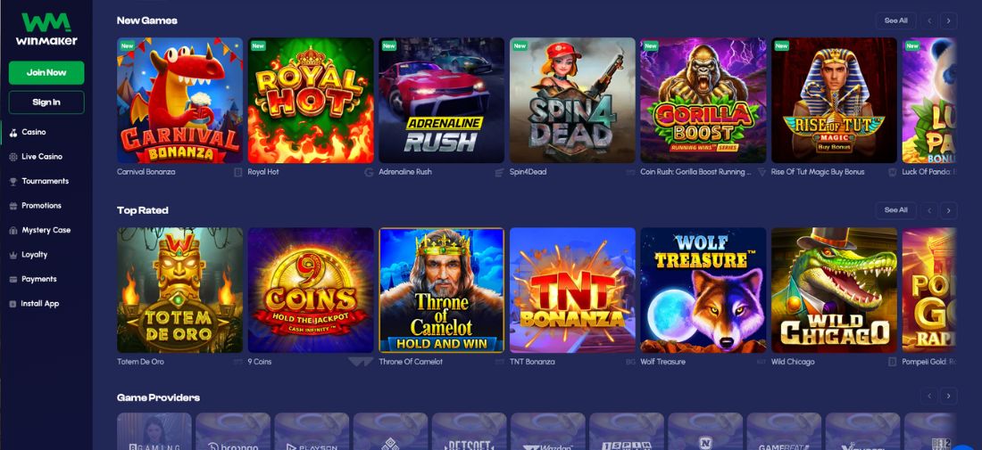 WinMaker Casino Games