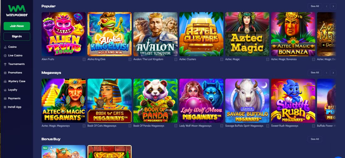 WinMaker Casino Pokies