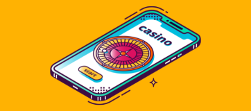 Casino app icon displayed on a smartphone screen, showcasing vibrant graphics and engaging design elements