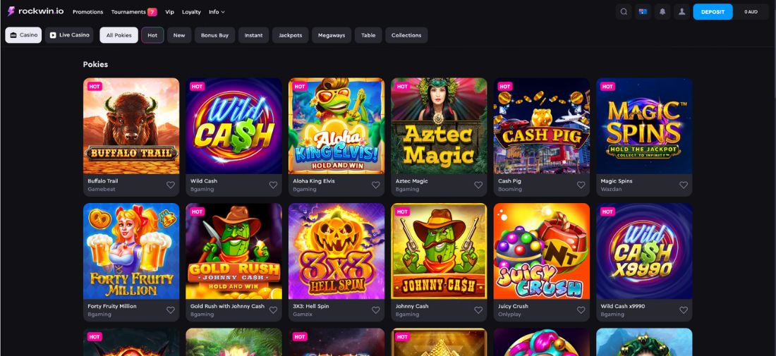 Rockwin Casino Pokies