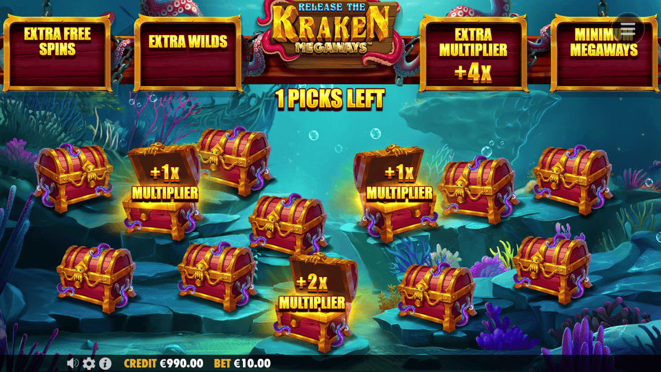 Release the Kraken Megaways - extra multiplier