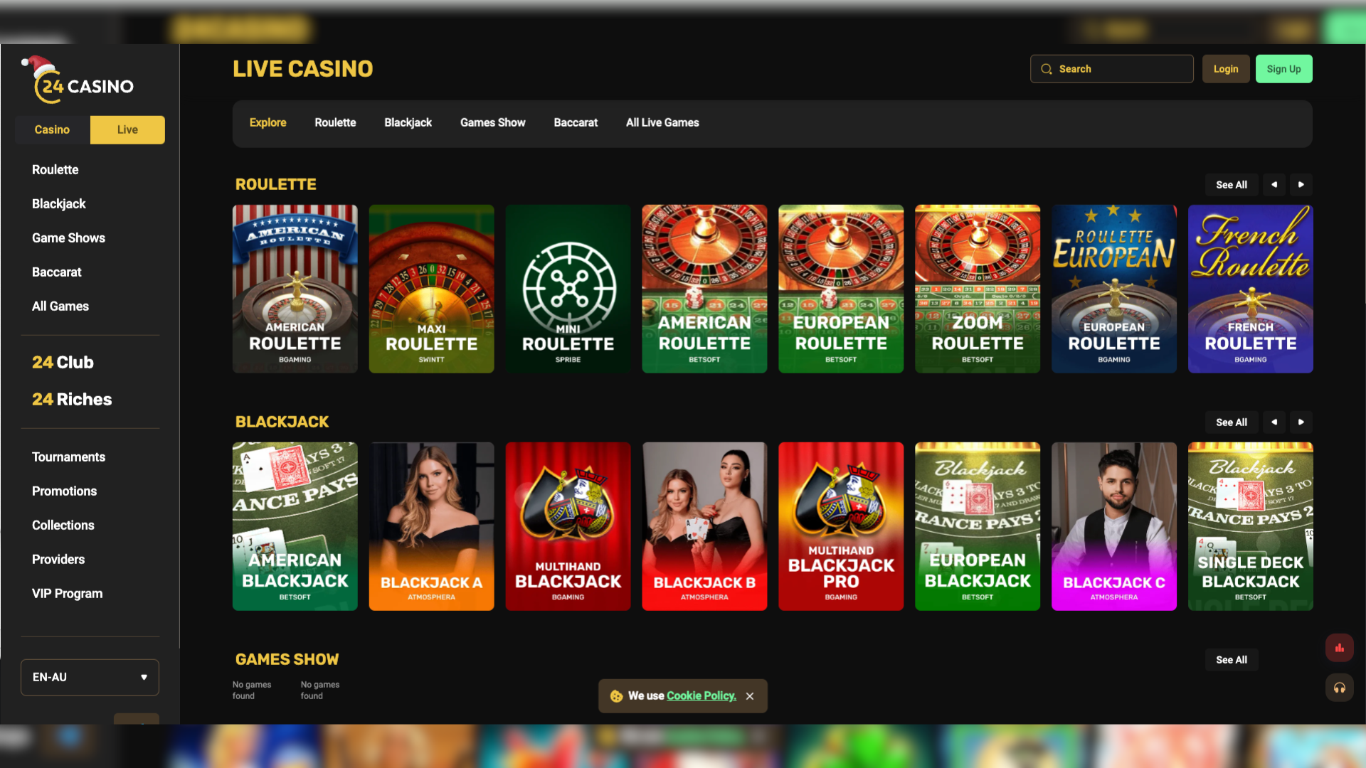 24 Casino Live Casino