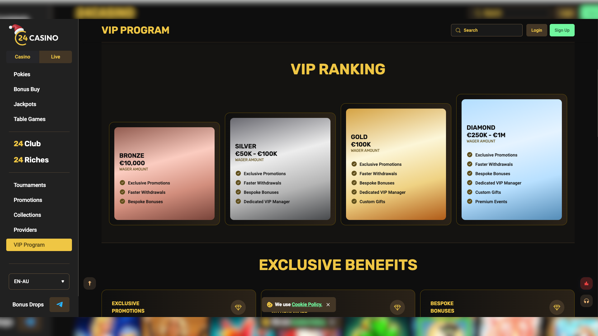 24 Casino VIP Program