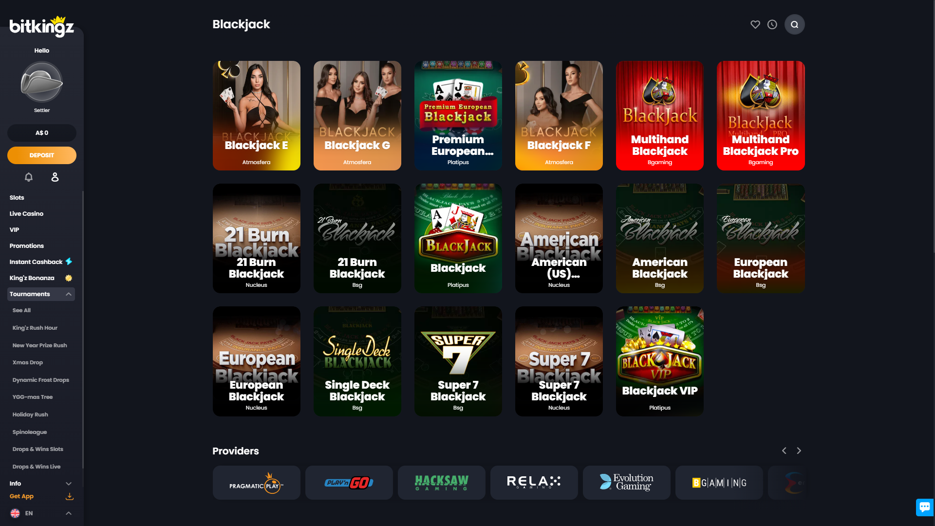 BitKingz Casino Blackjack