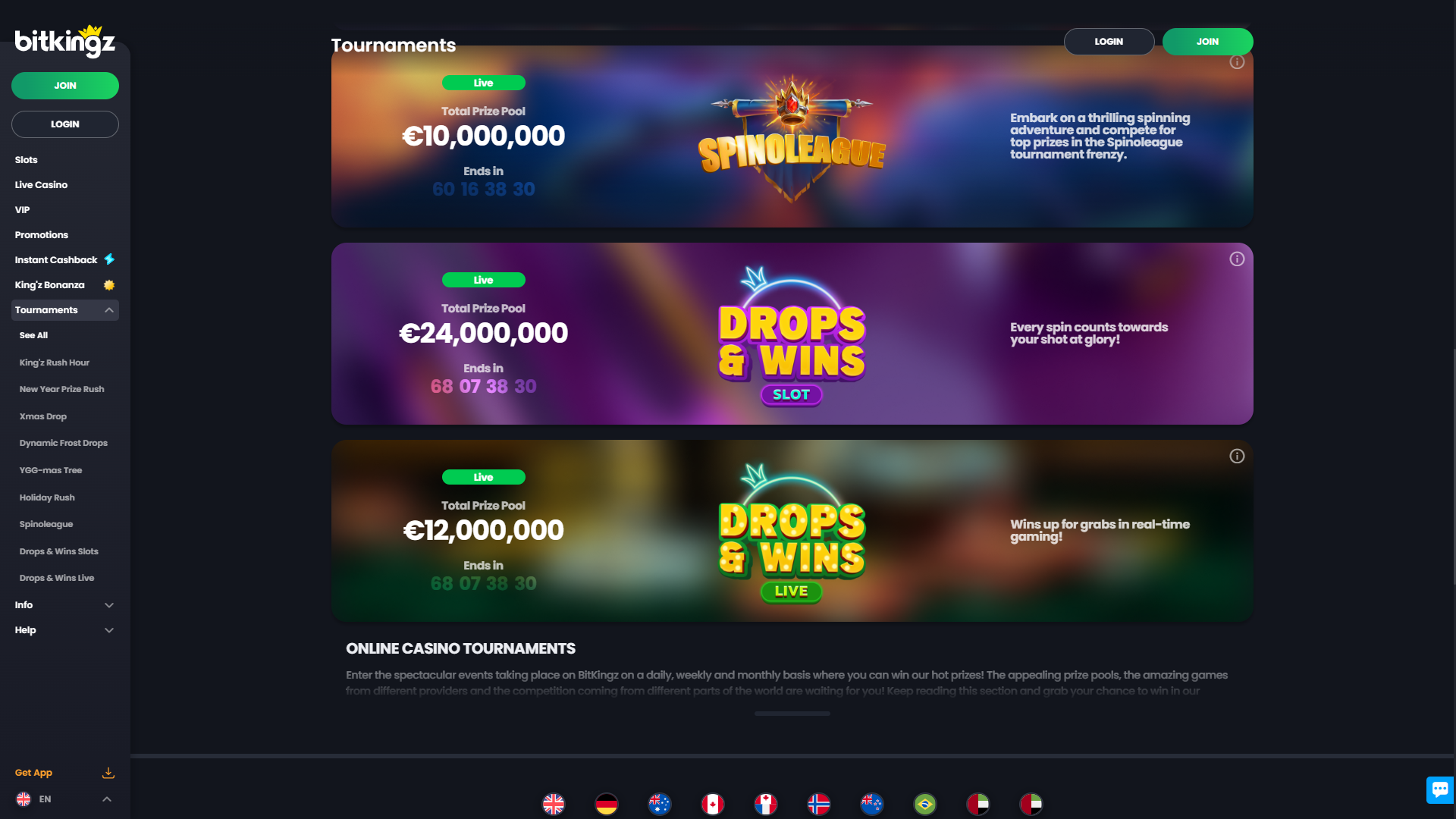 BitKingz Casino Tournaments