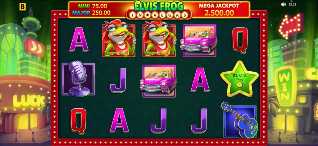 Elvis Frog in Vegas Pokie by BGaming