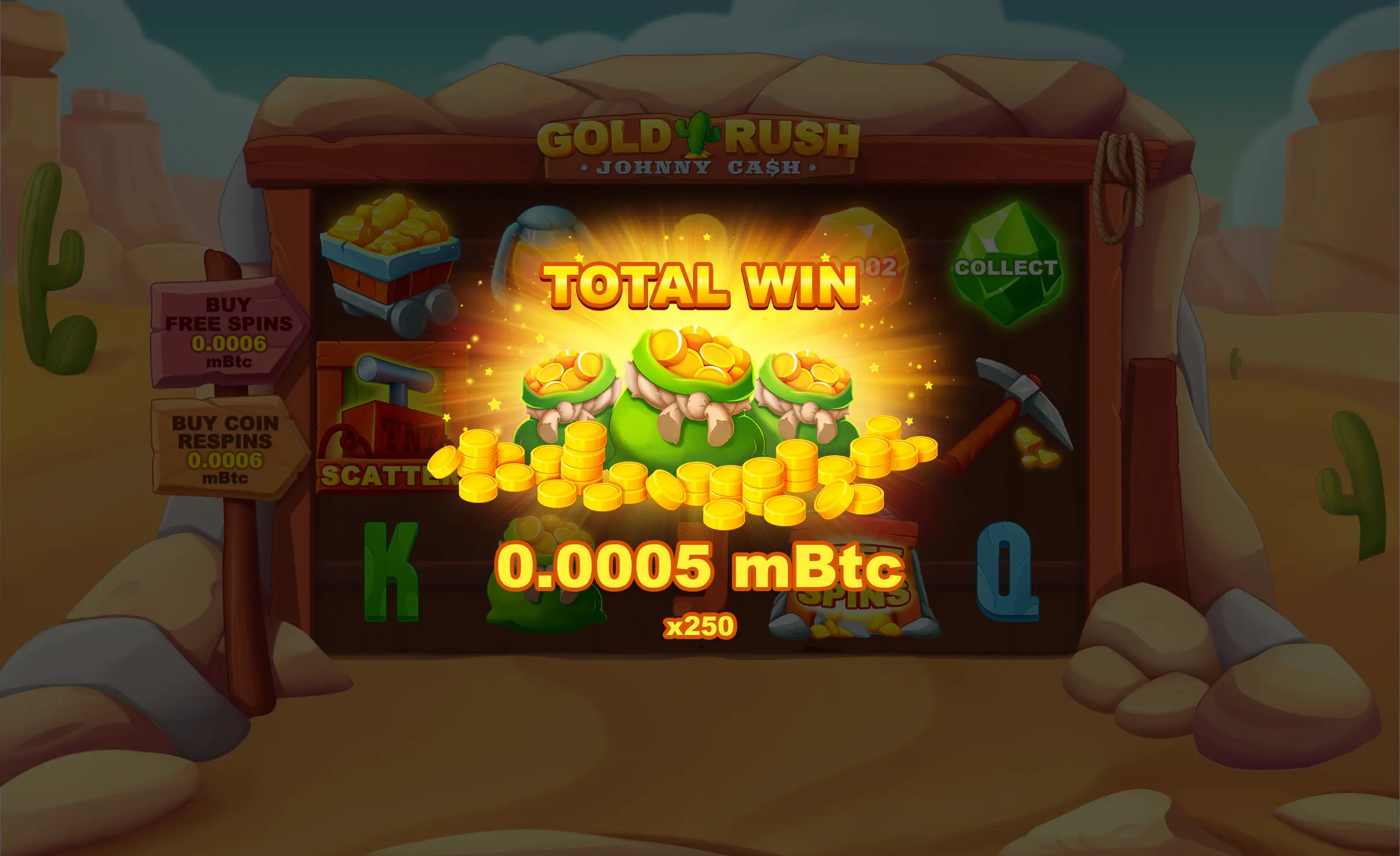 Gold Rush with Johnny Cash Winner Screen