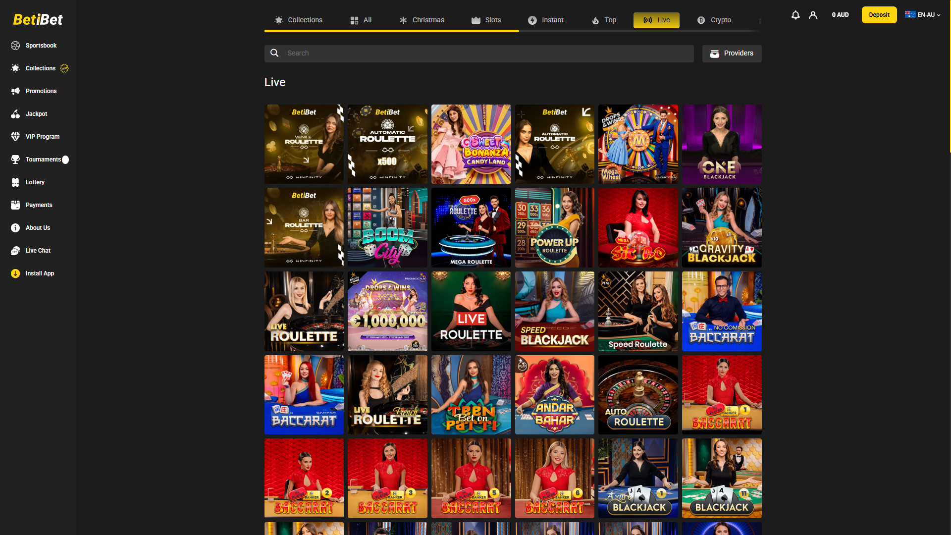 BetiBet Casino Live Casino