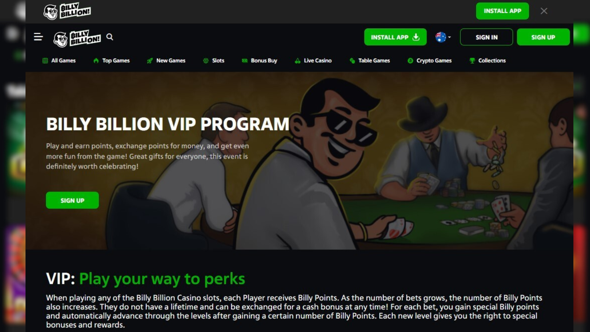 Billy Billion VIP Program 1