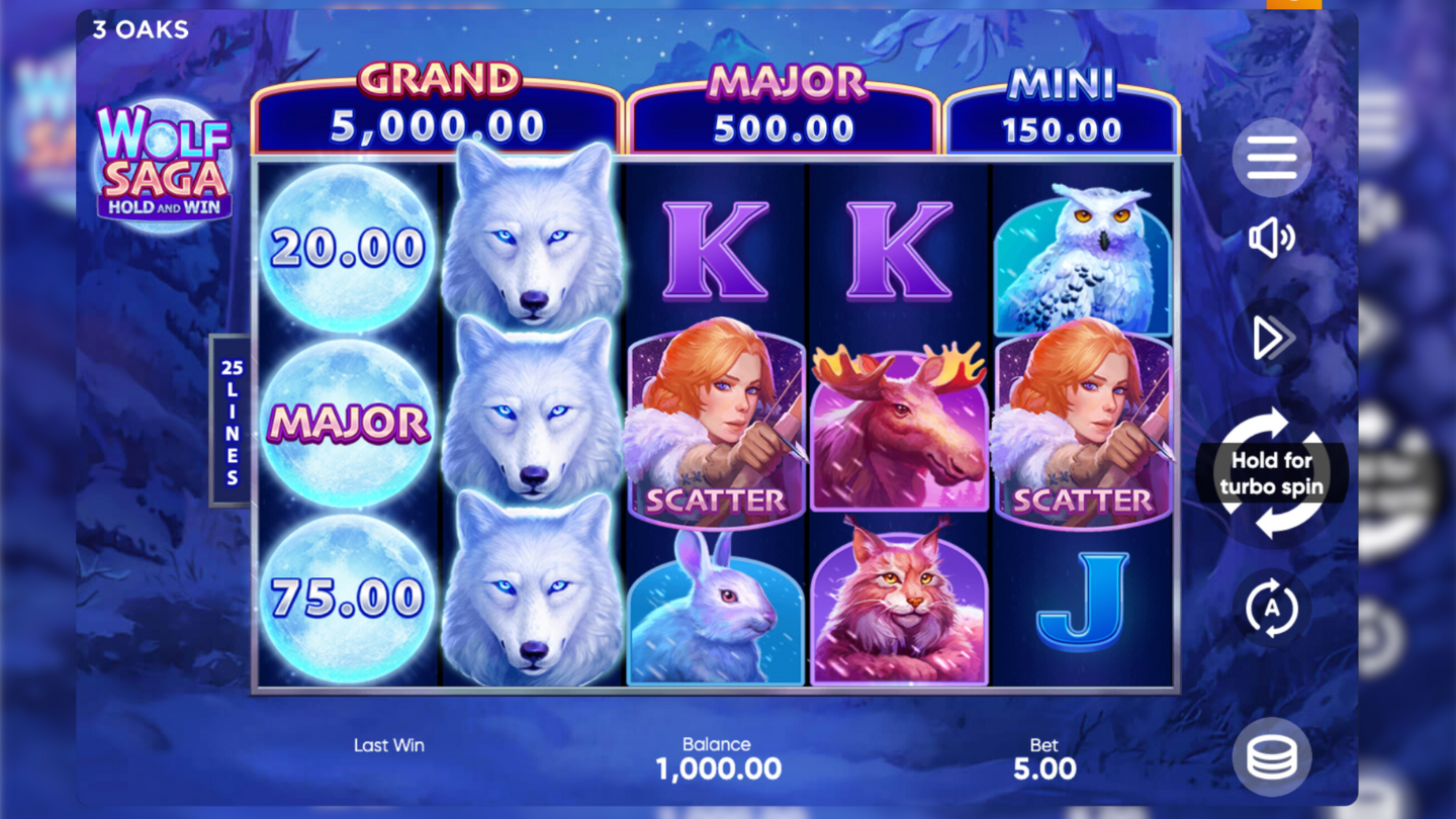 Wolf Saga Pokie by 3 Oaks