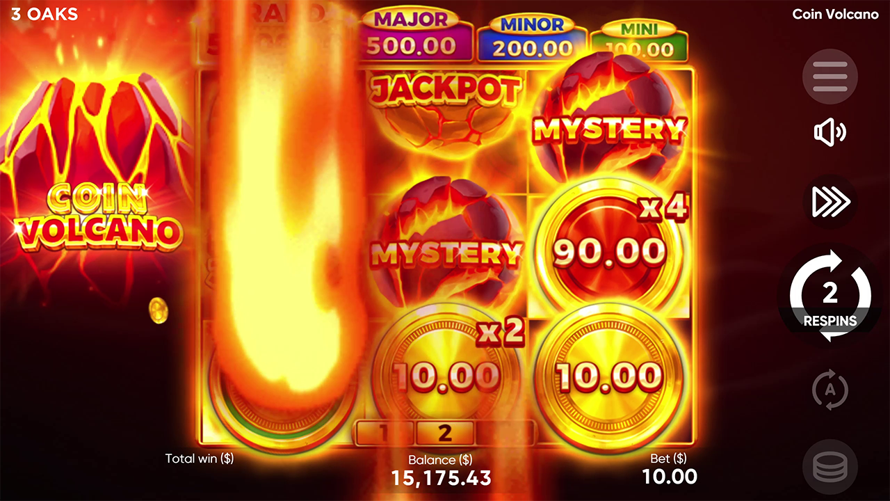 coin volcano jackpot game