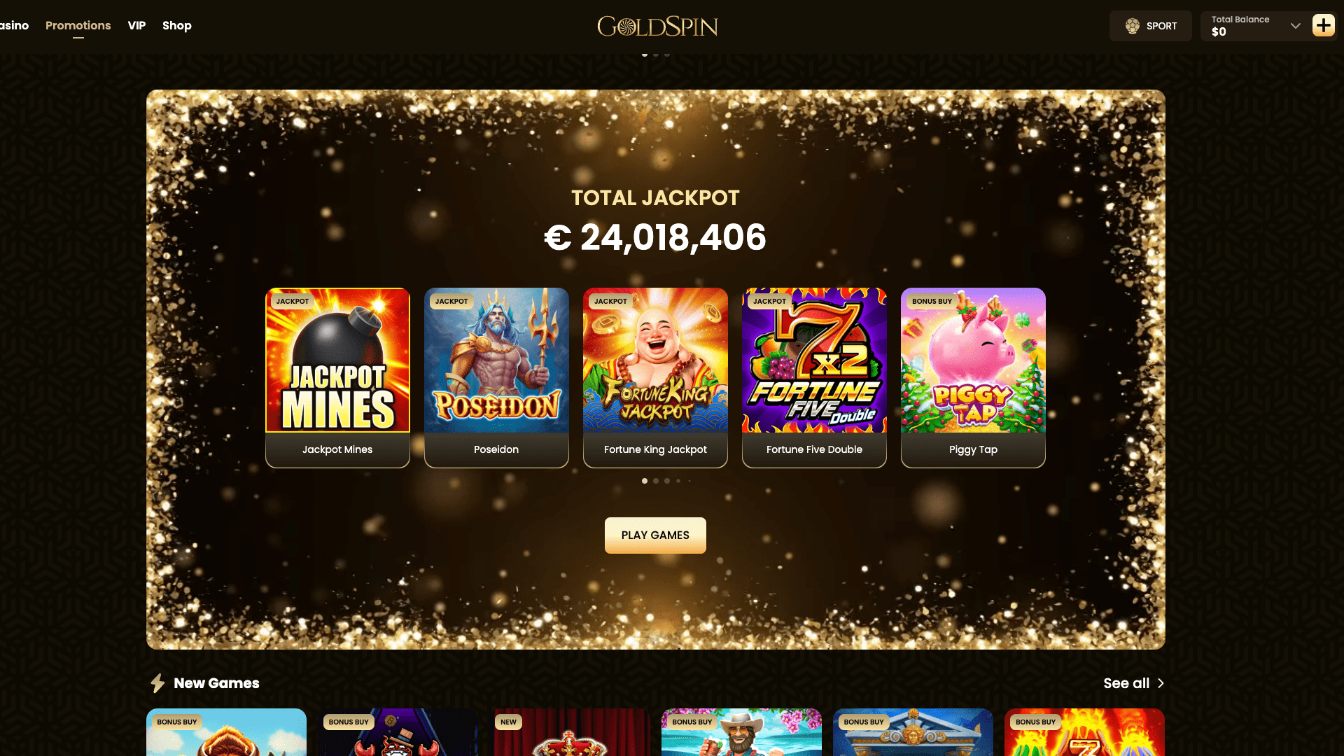 Goldspin Jackpots