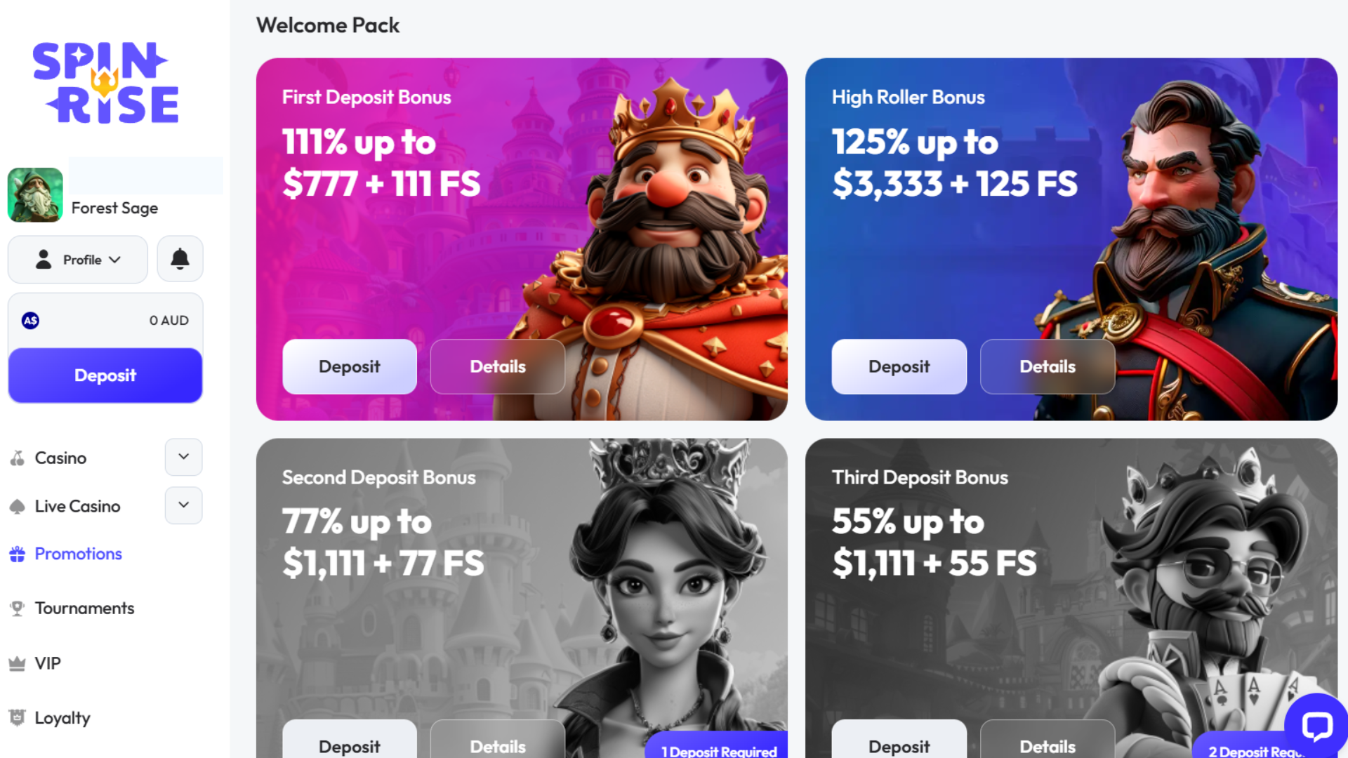 Spinrise casino promotions